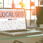 Local SEO on laptop