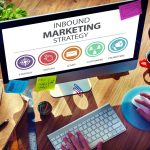 person creating an inbound marketing strategy on cumputer