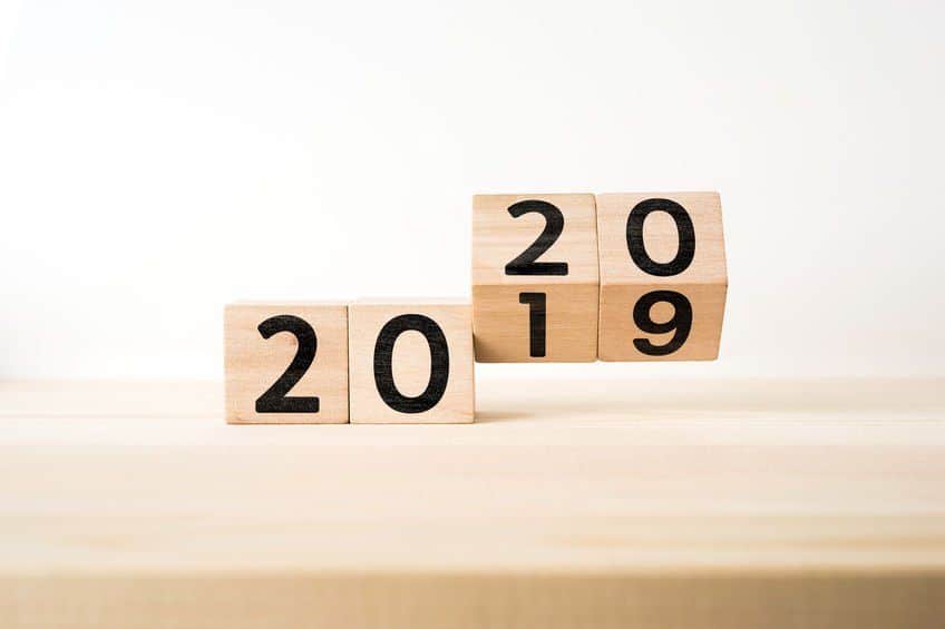 blocks changing from 2019 to 2020 in midair