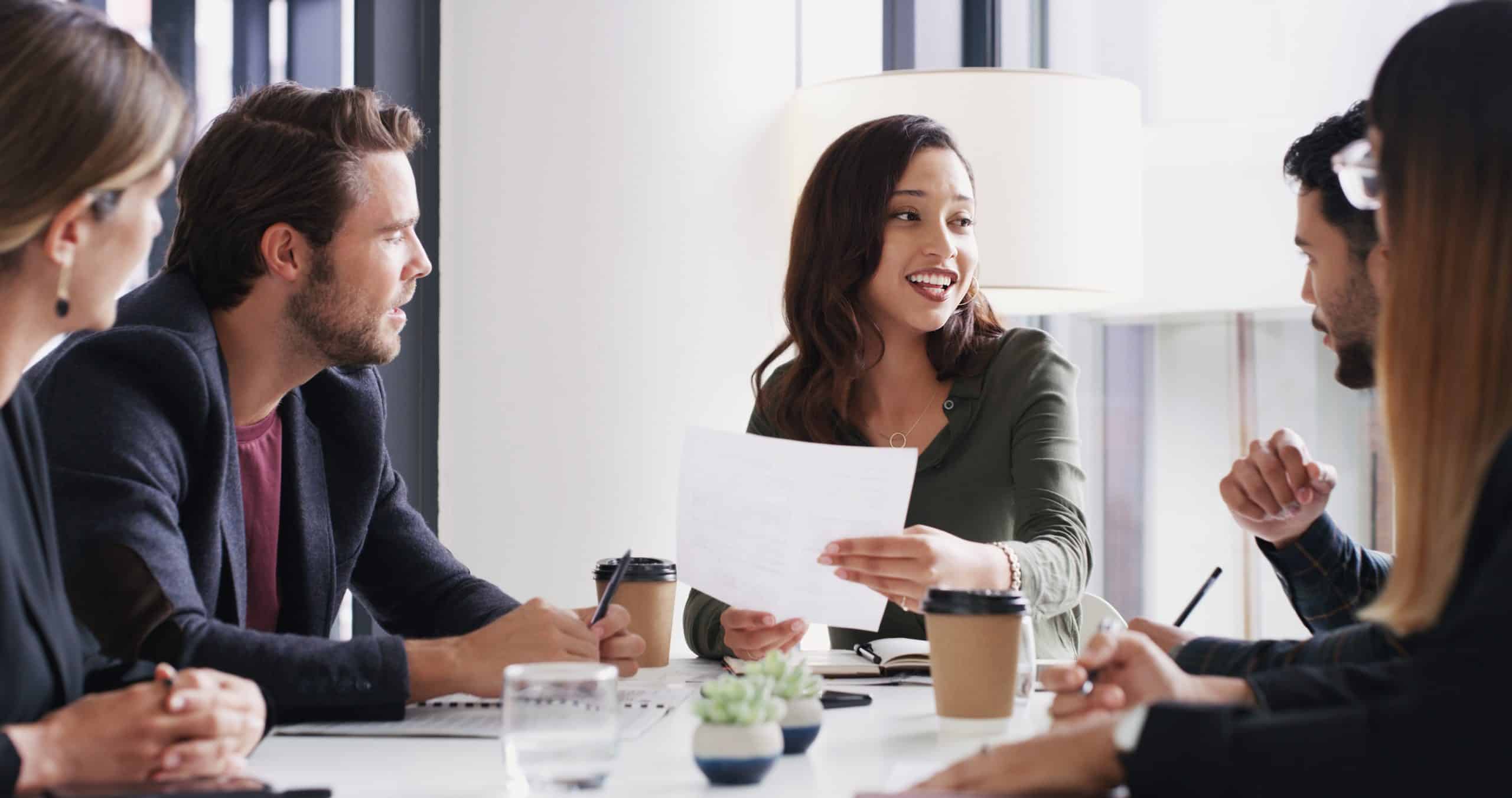 Staff working on content marketing strategies for small businesses