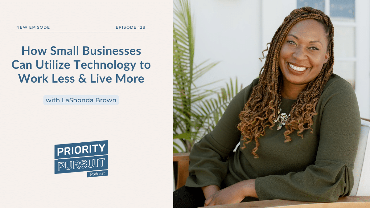 LaShonda Brown, award-winning Tech Educator, Coach, and Speaker, explains how small businesses can utilize technology to work less and live more.