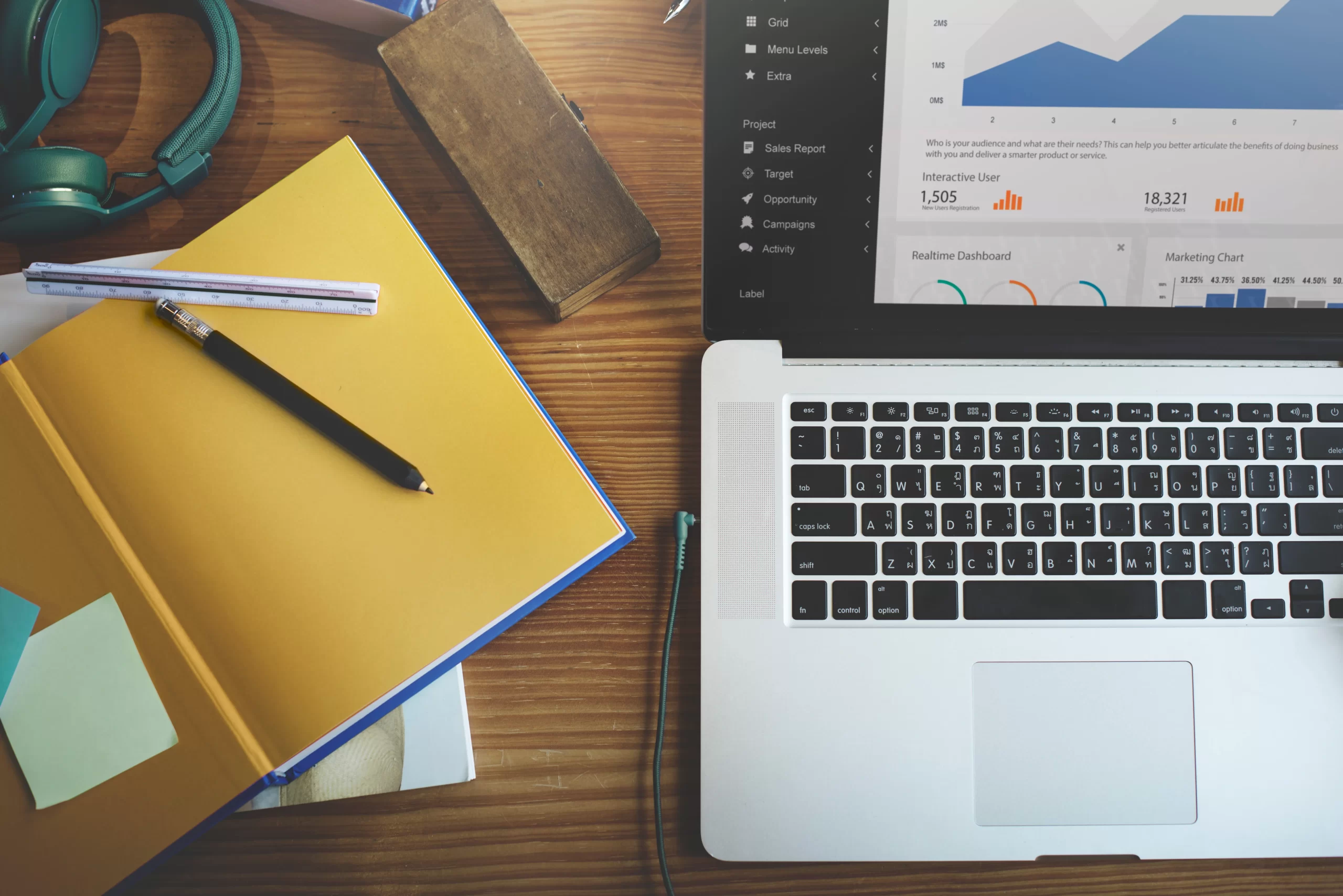 Laptop with must-have tools for small businesses