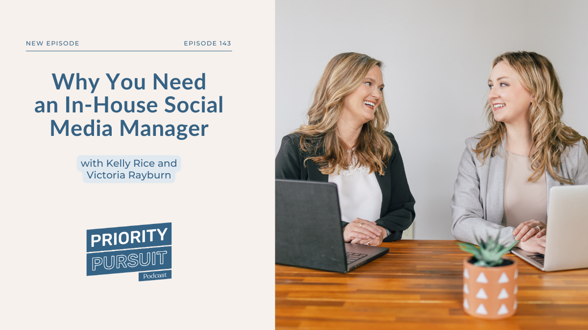 Kelly Rice and Victoria Rayburn explain why small businesses need to hire an in-house social media manager.