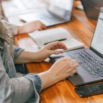 Treefrog team member on laptop