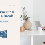 Victoria Rayburn explains that “Priority Pursuit” is taking a break.